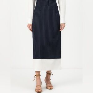 🆕 NWT ✨ ONLY Luxury Business Casual Pencil Skirt ‘Onlkelsey’ Pinstripe Midi ✨